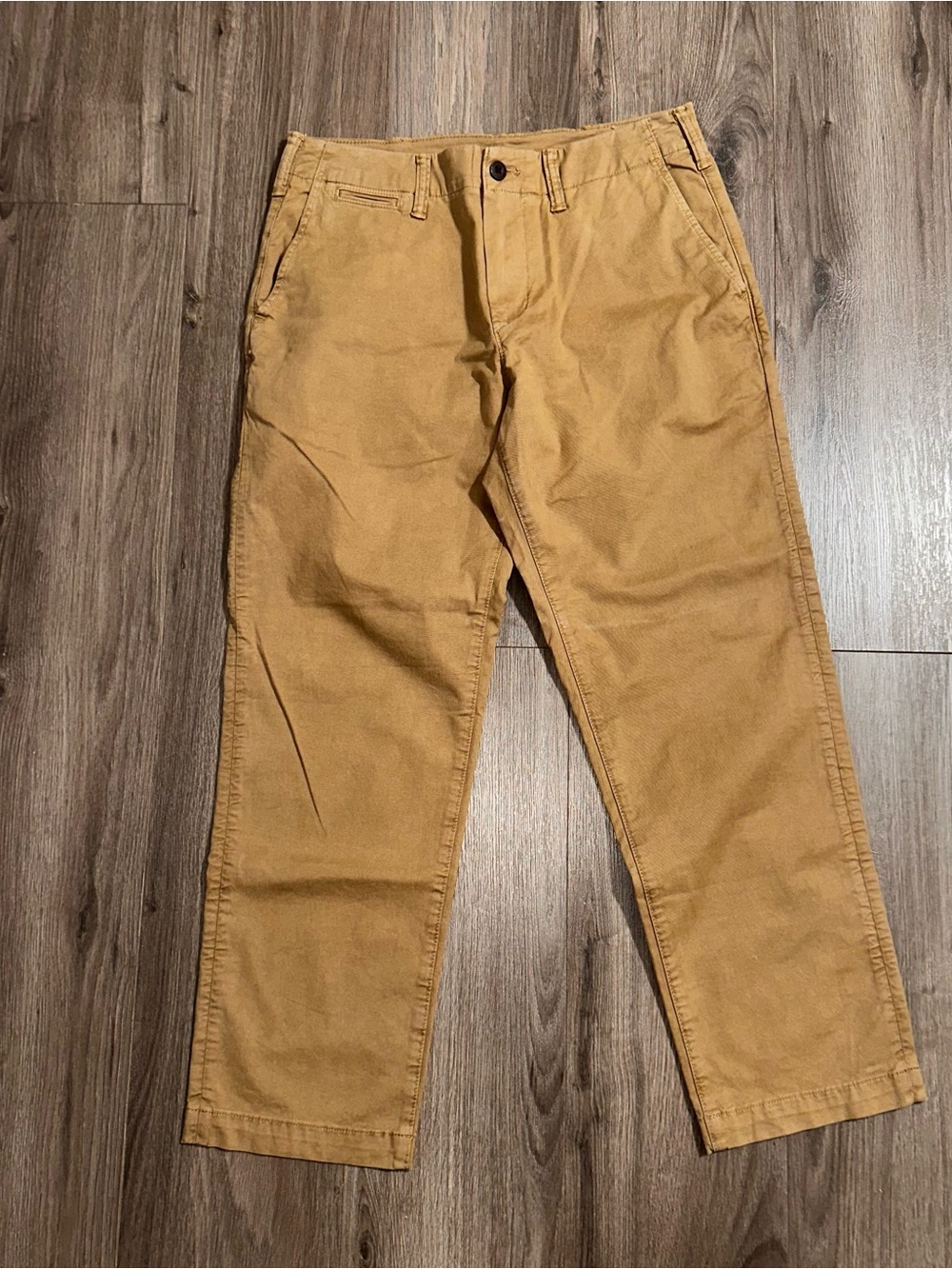 American Eagle Men's Original Slim Straight Leg Chinos in Camel Tan Pants 29/30
